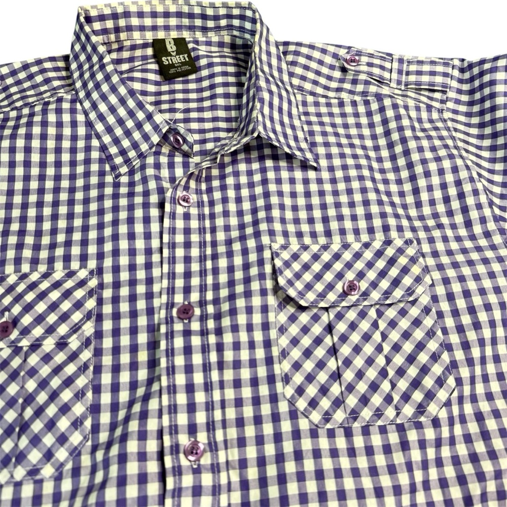 Lot of 2 Men's Short Sleeve, Button Down Shirts Size 3xl - Picture 5 of 15